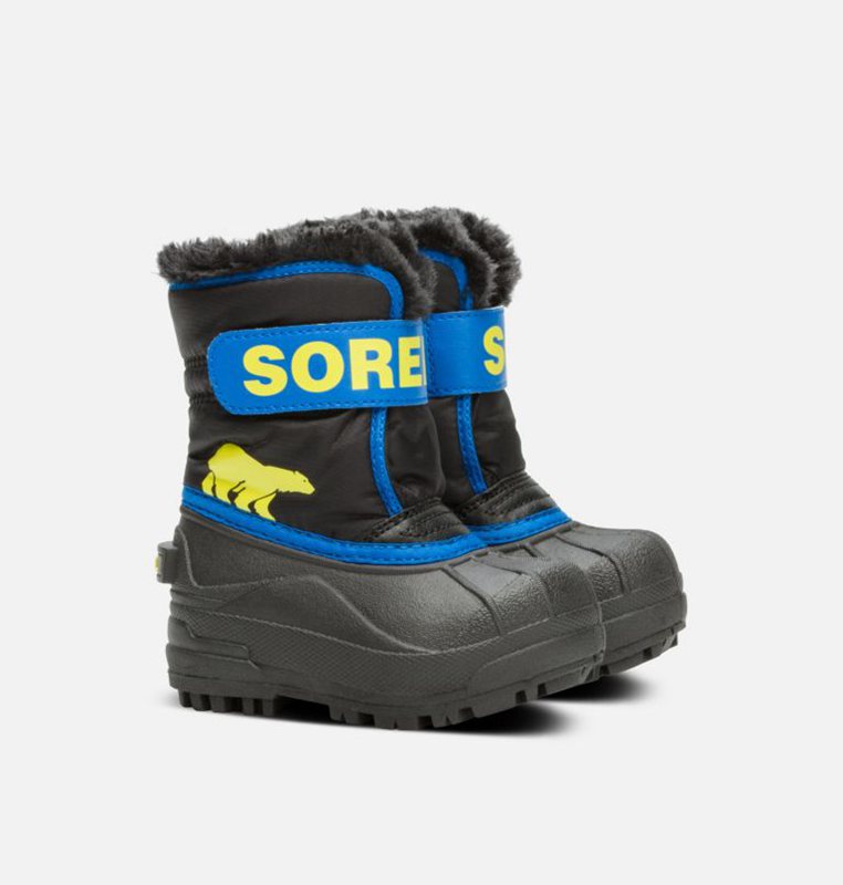 Kids Snow Boots Black/Blue - Sorel Toddler Commander™ - 473680-GNQ